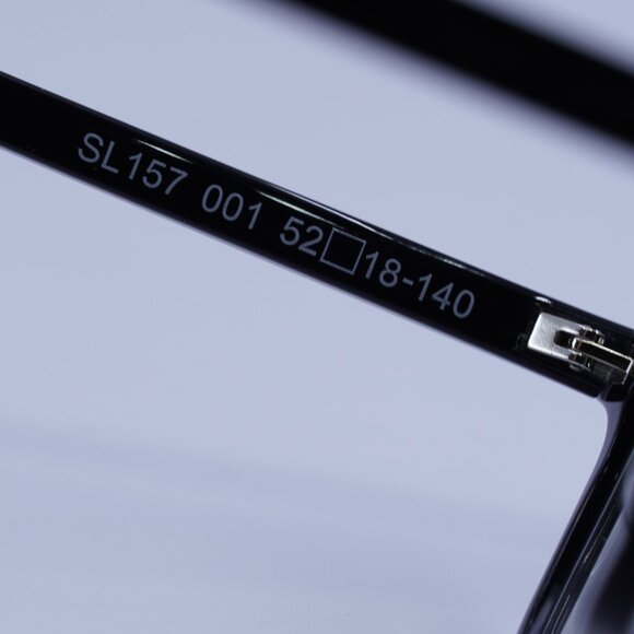 Saint Laurent SL157 001 Eyeglasses Black 52mm Square Frame - Picture 6 of 10